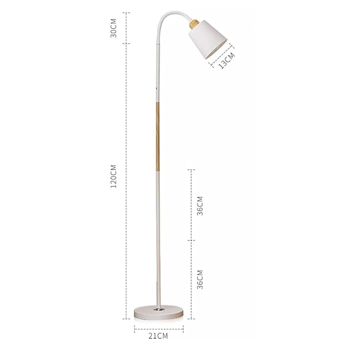 The Artment your artistic apartment White Metal Nod Modern Minimalism LED Light Corner Floor Lamp for Home Decor, Living Room Or Offices (Height - 150Cm) - Image 2